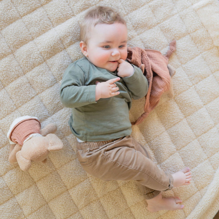 PLAY&GO. 3-in-1 baby playmat, storage bag & diaper bag. Oat teddy