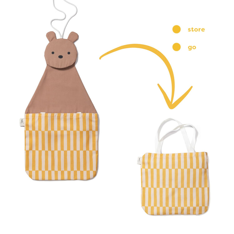 PLAY&GO. Τoto wall organizer - tote bag. Bear