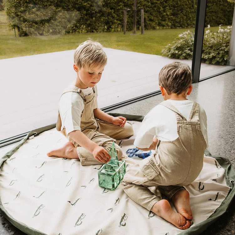 PLAY&GO. 2 in 1 storage bag and playmat. Croco