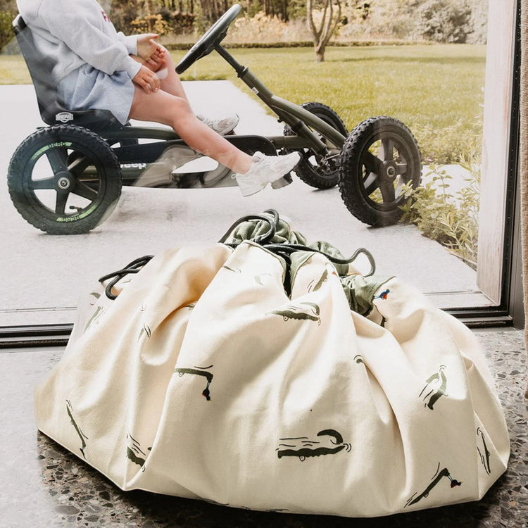 PLAY&GO. 2 in 1 storage bag and playmat. Croco