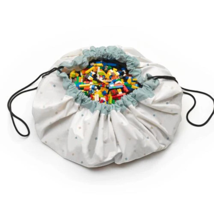 PLAY&GO. 2 in 1 storage bag and playmat. Worldmap colour