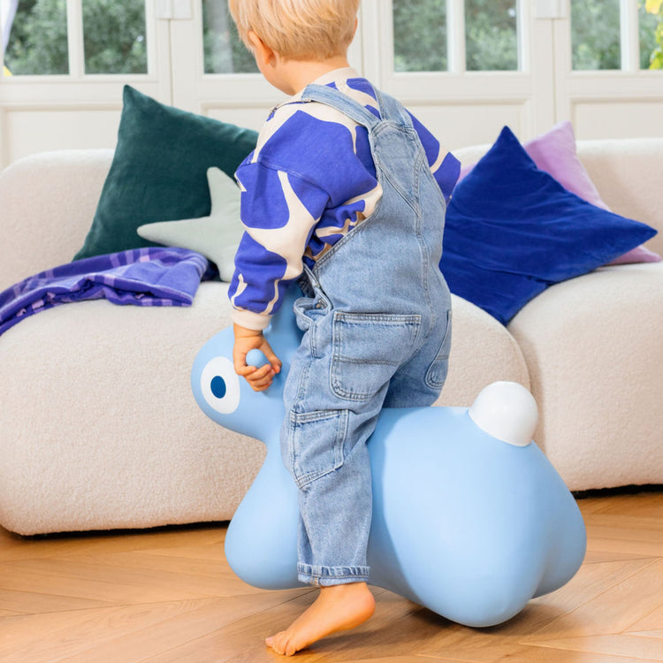 Quut. Hoppi bouncing Bunny blue