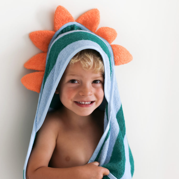 Quut. Cotton hooded towel Lagoon 75x75