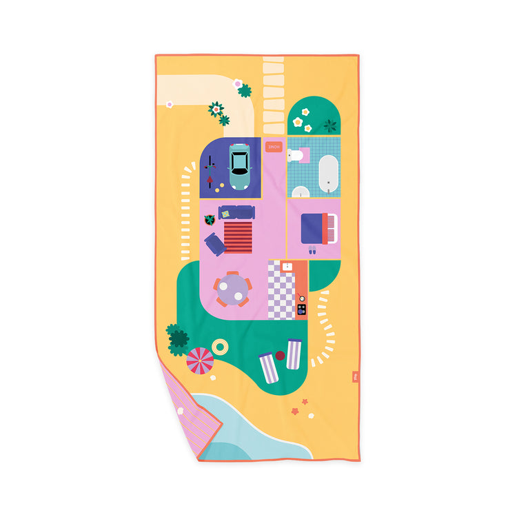 Quut. Play towel Doll House 140x70 cm