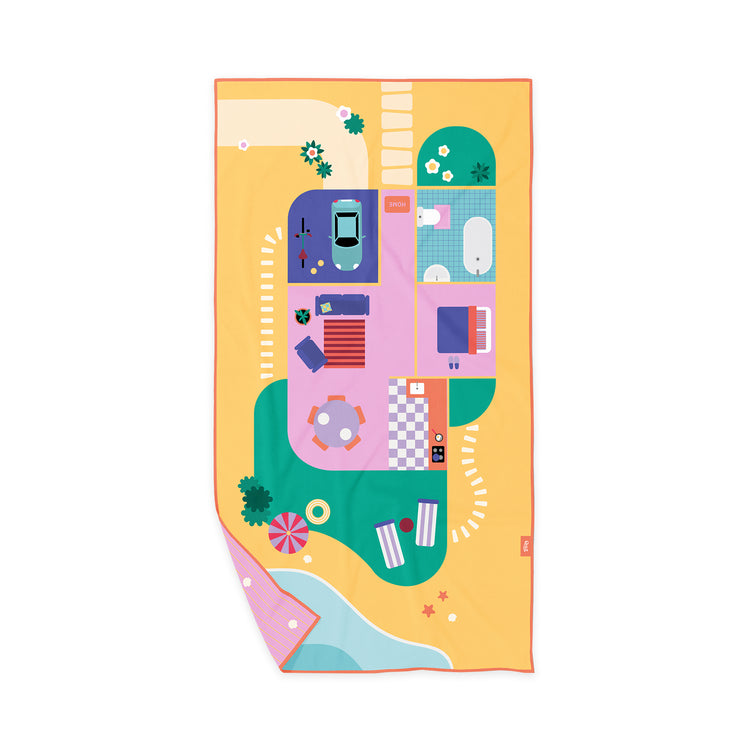 Quut. Play towel Doll house 180x100 cm