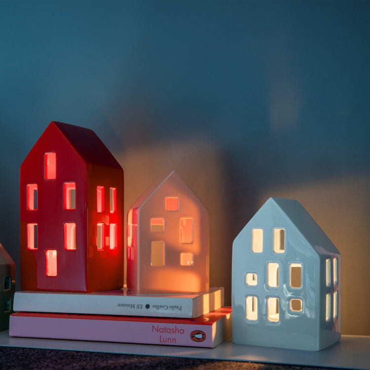 REMEMBER. Tealight house Nyhavn (red)