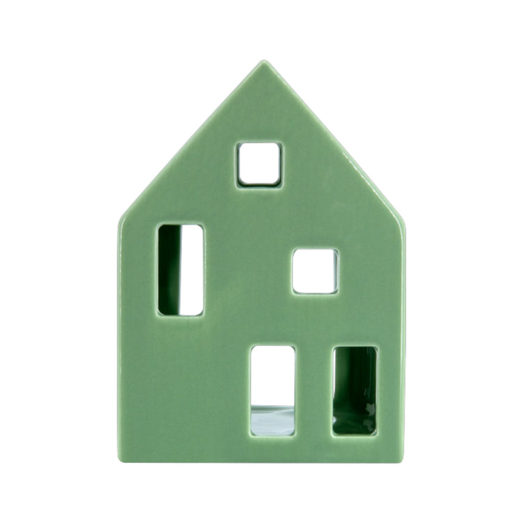 REMEMBER. Tealight house Nyhavn (sage)