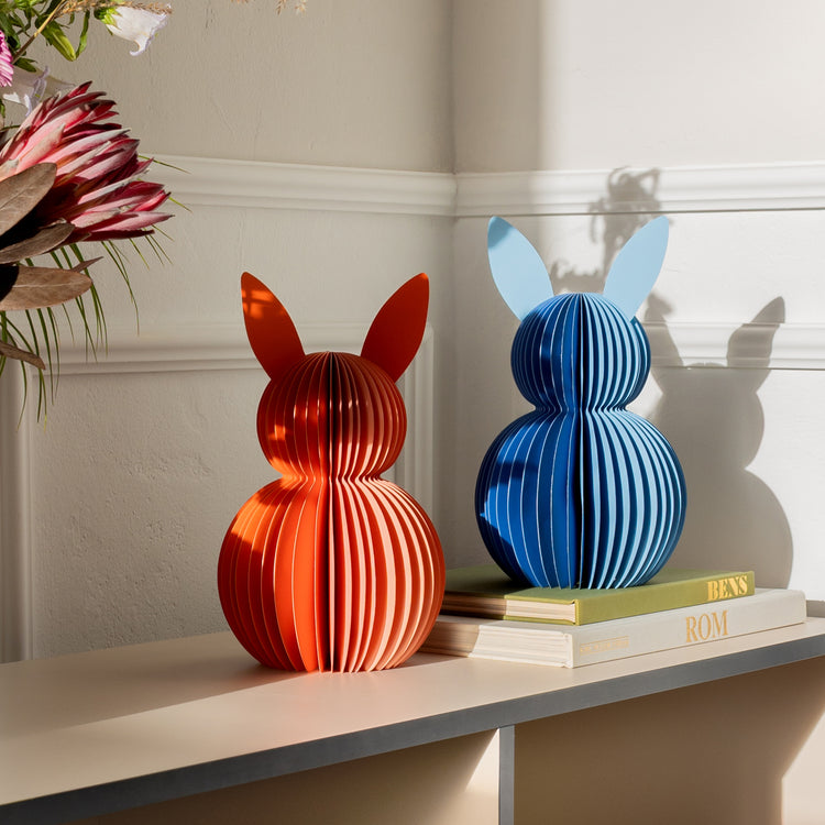 REMEMBER. Set of 2 paper bunnies Tulip