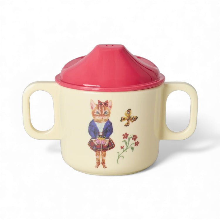 RICE. Melamine Baby Dinner Set - Nathalie Lete Print - Cream - 4 pcs