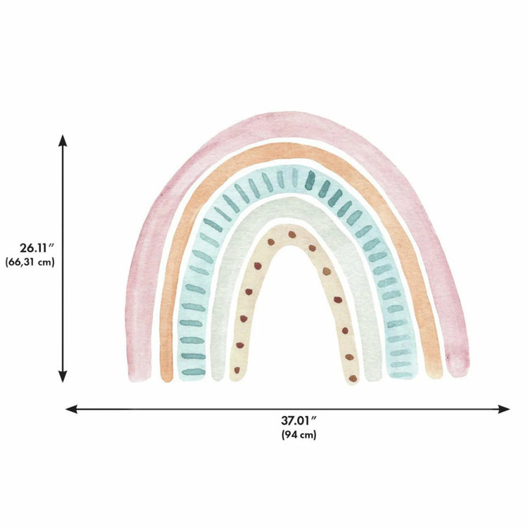 RoomMates. Watercolor Rainbow Peel & Stick XL Giant Wall Decal