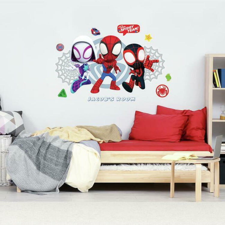 RoomMates. Spidey & His Amazing Friends Headboard Peel & Stick Giant Wall Decal