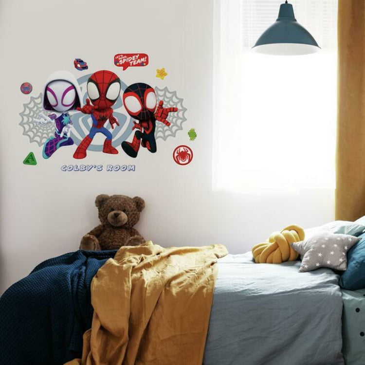 RoomMates. Spidey & His Amazing Friends Headboard Peel & Stick Giant Wall Decal