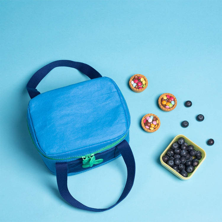SUPER PETIT. Eco-friendly insulated lunch bag - blue