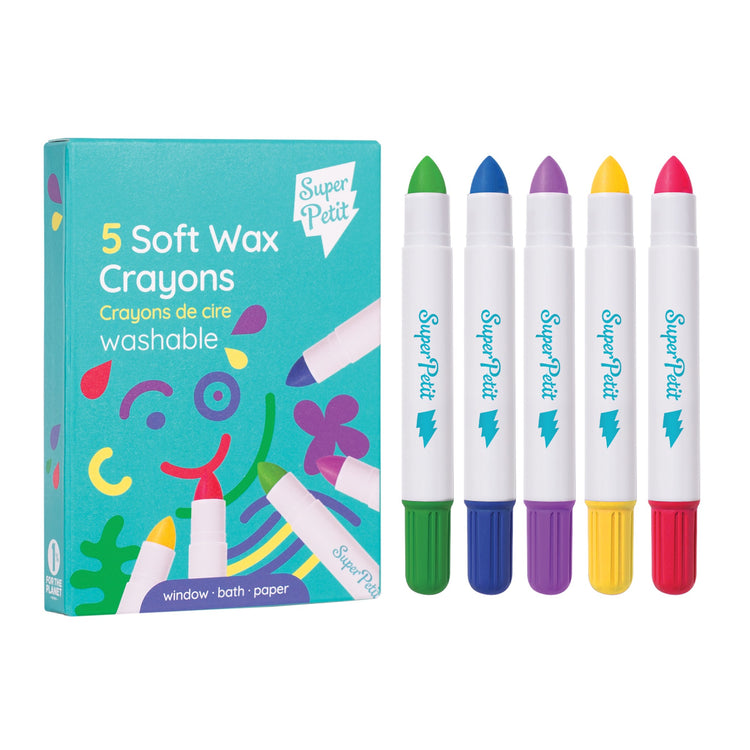 SUPER PETIT. Set of 5 multi-surface wax crayons