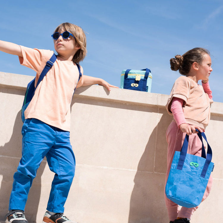 SUPER PETIT. Kids tote bag - blue