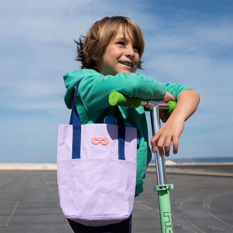 SUPER PETIT. Kids tote bag - lilac