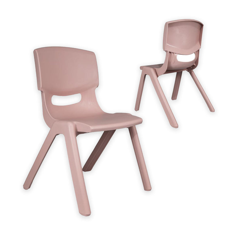 VAN DER MEULEN. Kids Chair Plastic Pastel Pink