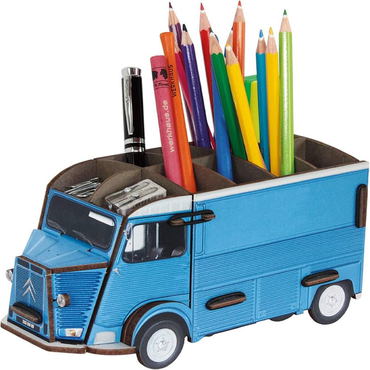 WERKHAUS. Pencil Box Citroen HY blue