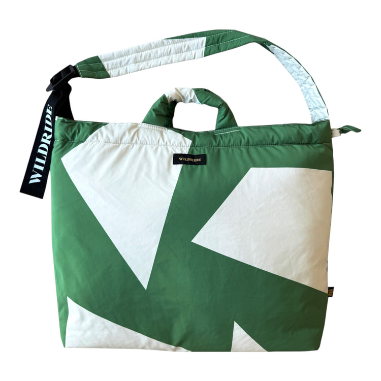 WILDRIDE. Shoulder Mom Diaper Bag Green Graphic