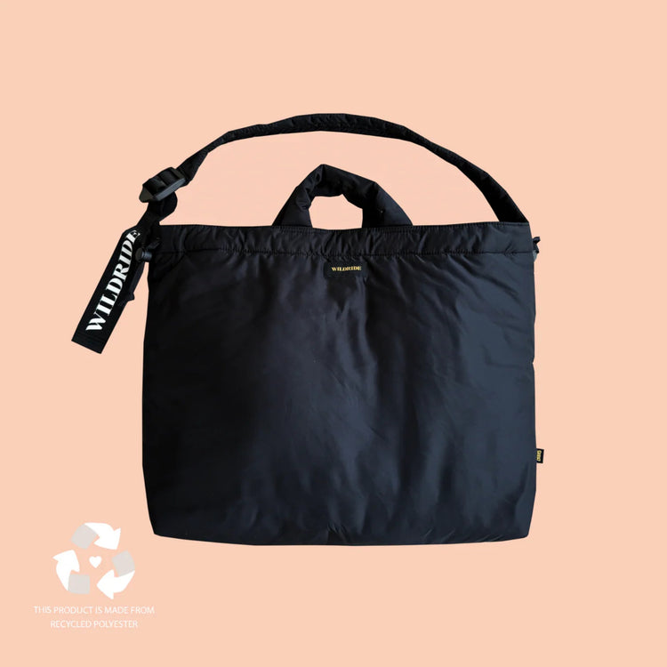 WILDRIDE. Shoulder Mom Diaper Bag bag Black
