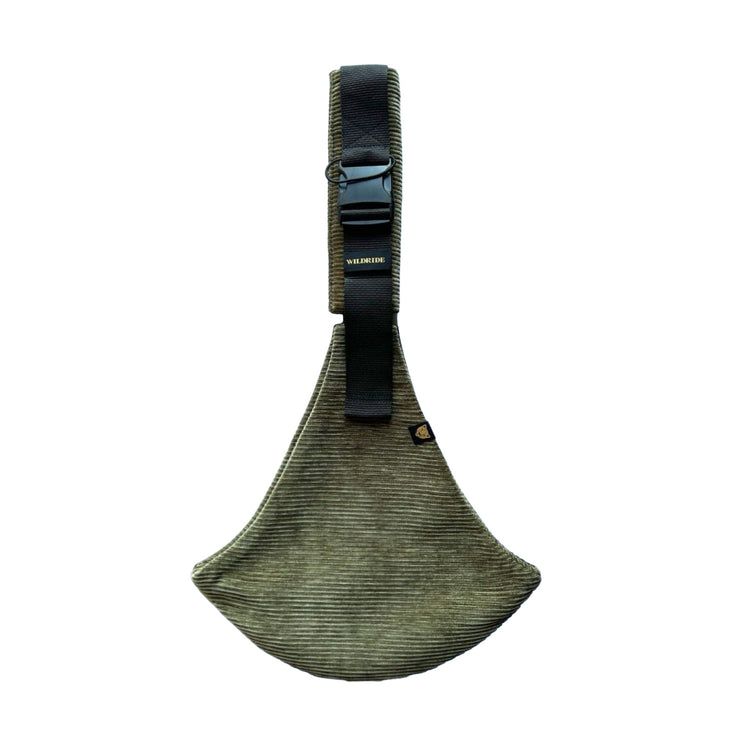 WILDRIDE. Μάρσιπος αγκαλιάς για νήπια κοτλέ Olive Green