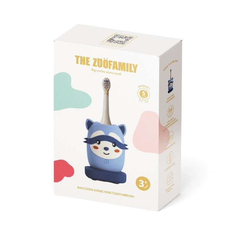 ZOO FAMILY. Sonic Kids Toothbrush - Racoon