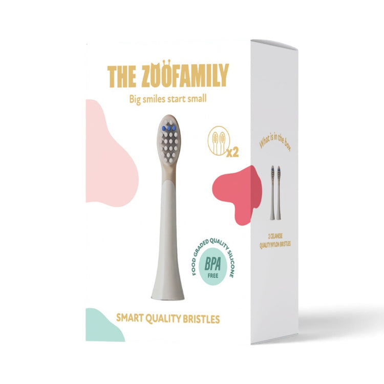 ZOO FAMILY. Sonic Kids Toothbrush - Bristle set (2 pieces)