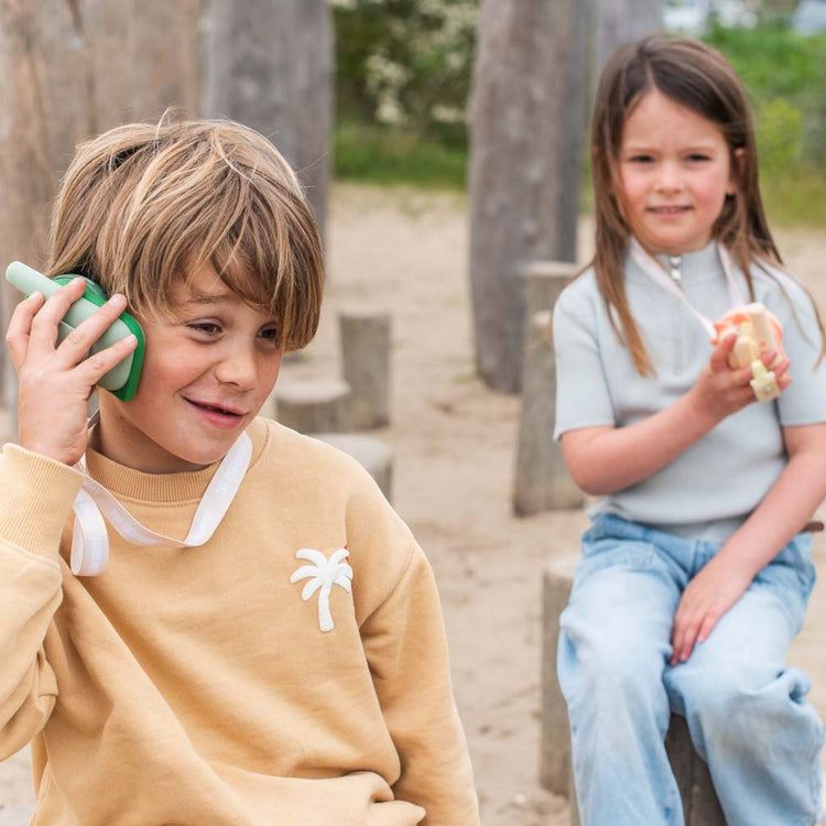 ZOO FAMILY. Σετ walkie talkie Zoo Δεινόσαυρος ροζ-πράσινο