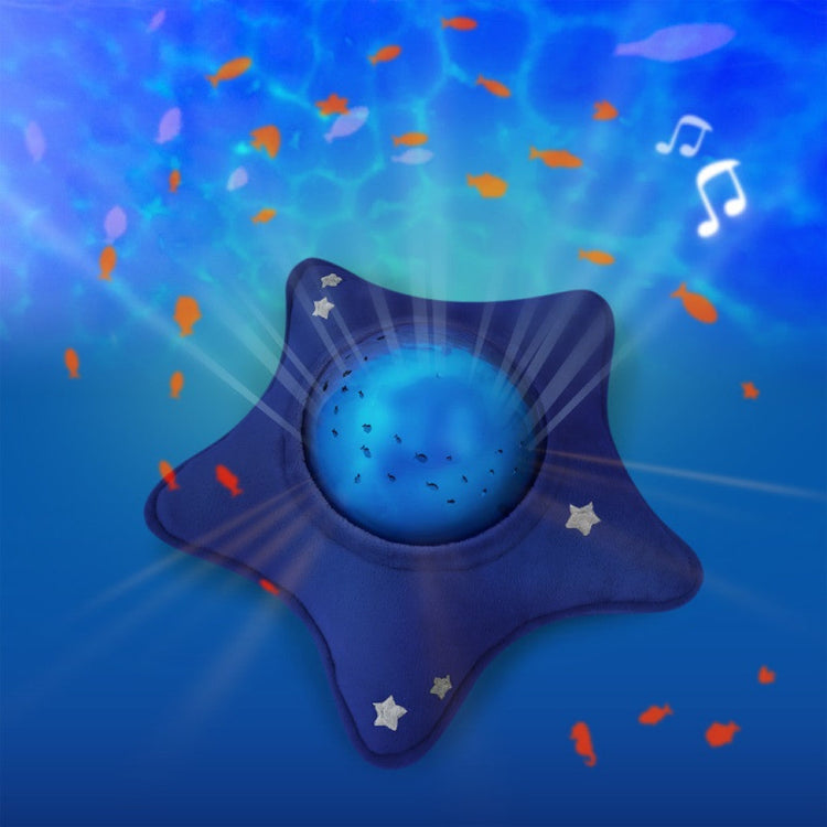 DAP01-BLUESTAR. Προβολέας Αστέρι υφασμάτινο με εικόνες θαλάσσης & ήχους.