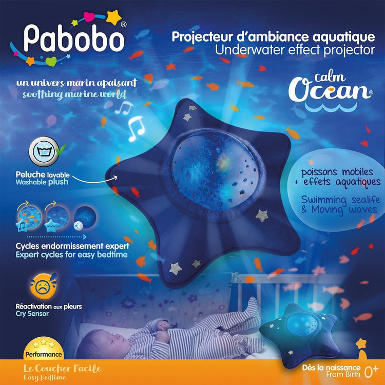 Veilleuse projecteur Calm Ocean Pabobo