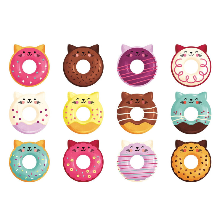 MUDPUPPY. Shaped Memory Match - Cat Donuts