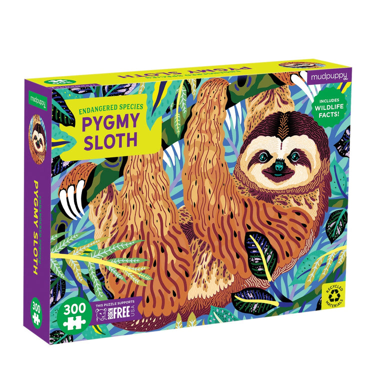 Pygmy Sloth Endangered Species 300 Piece Puzzle