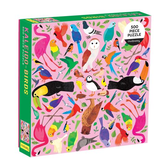 MUDPUPPY. Kaleido-Birds 500 Piece Family Puzzle