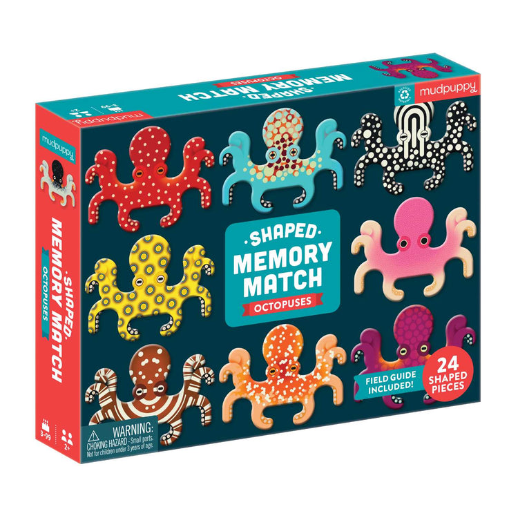 MUDPUPPY. Shaped Memory Match - Octopuses