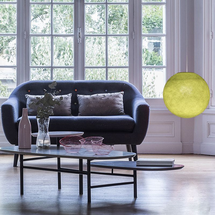 LA CASE DE COUSIN PAUL. Lampshade Globe Anis M 36 cm