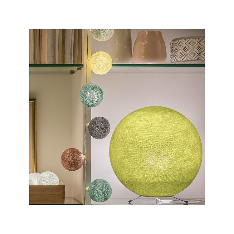 LA CASE DE COUSIN PAUL. Lampshade Globe Anis M 36 cm