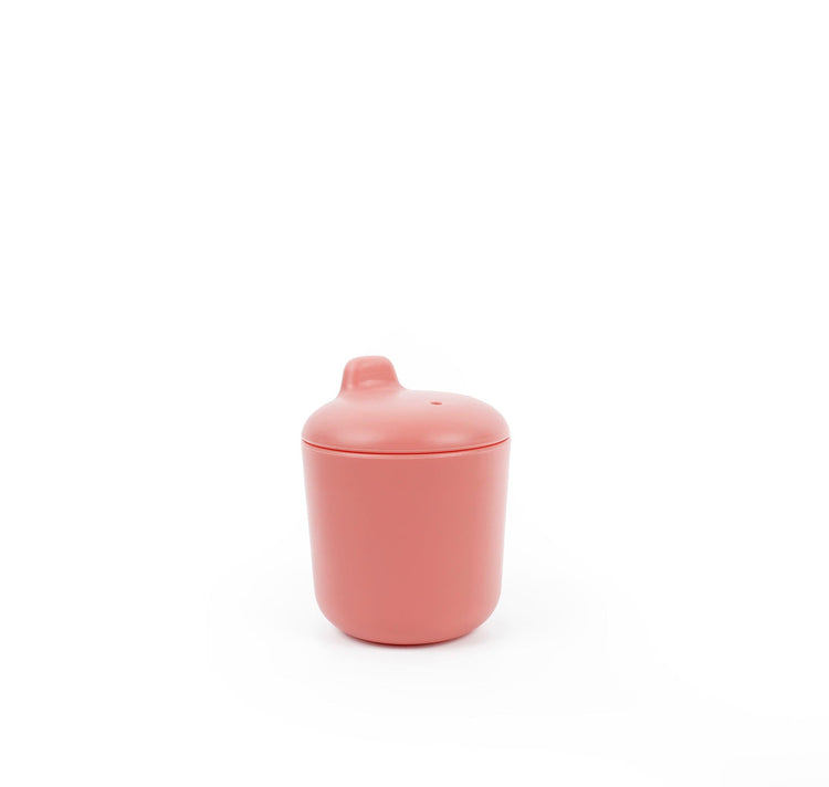EKOBO. Leakproof Silicone Sippy Cup - Coral