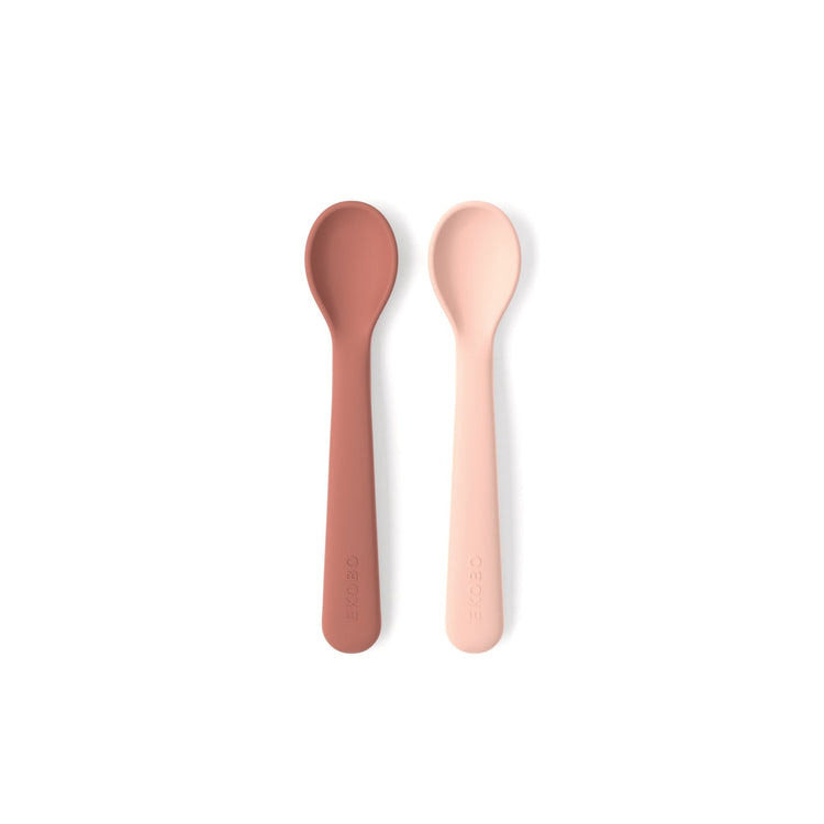 EKOBO. Silicone Spoon Set - Blush/Terracota