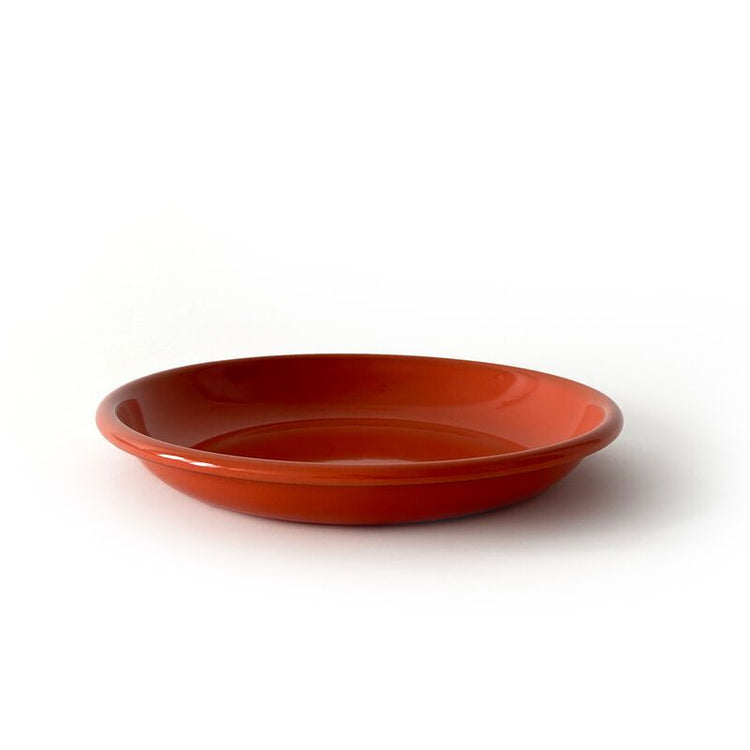 EKOBO. Enamel Dinner Plate - DESERT - Terracotta/Blush (26 cm)