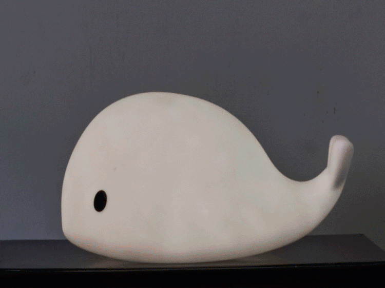 FLOW. Φωτιστικό νυχτός Φάλαινα Moby 15εκ. (λευκό)