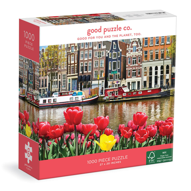 GOOD PUZZLE COMPANY, Παζλ 1000 κομματιών Flowers In Amsterdam