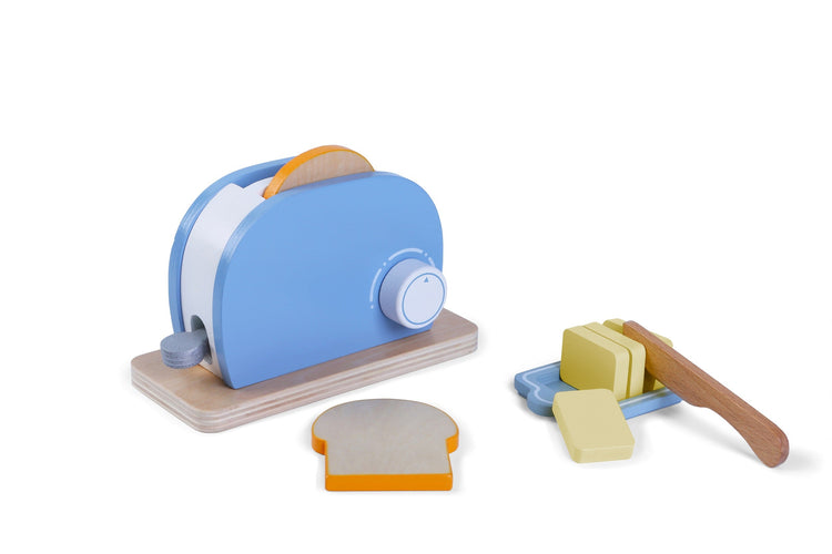 GERARDO'S. Wooden toaster (white-blue)
