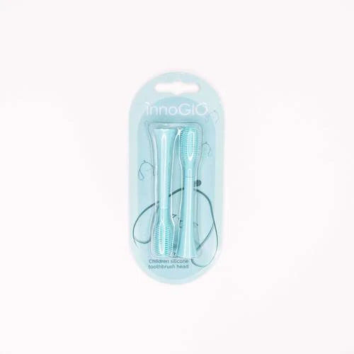 InnoGio. Σετ 2 ανταλλακτικών για ηλεκτρική οδοντόβουρτσα 360 μοιρών (γαλάζιο)