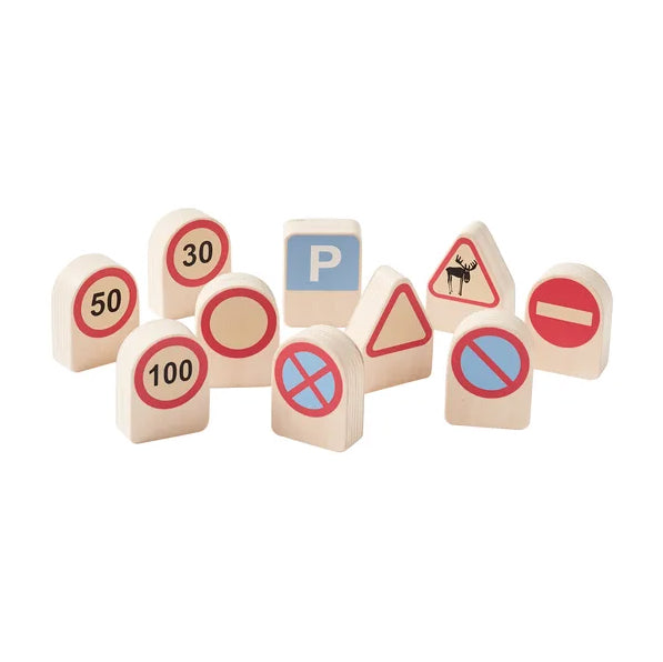 KIDS CONCEPT. Toy traffic signs 10pcs