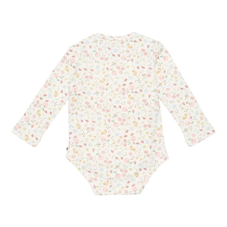 LITTLE DUTCH. Bodysuit long sleeves Flowers & Butterflies - 50/56
