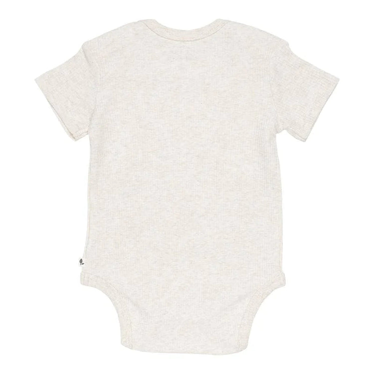 LITTLE DUTCH. Bodysuit short sleeves Rib Sand - 50/56