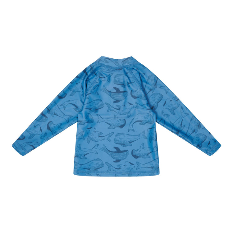 LITTLE DUTCH. Swim T-shirt long sleeves Sea Life Blue