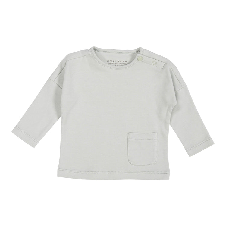 LITTLE DUTCH. T-shirt long sleeves with pocket Green - 50/56