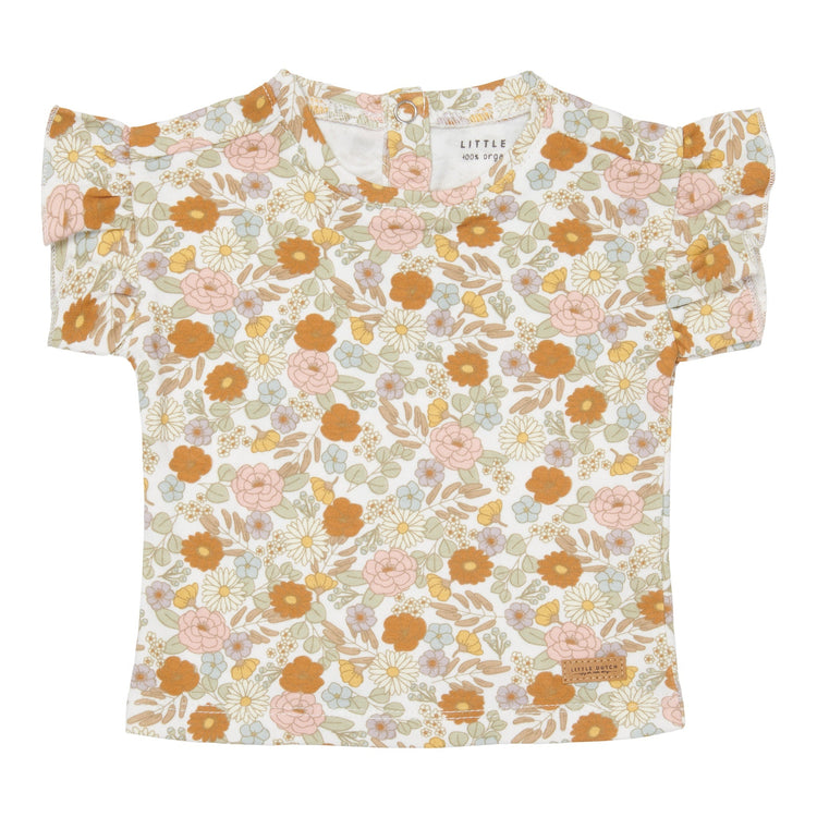 LITTLE DUTCH. T-shirt short sleeves Vintage Little Flowers