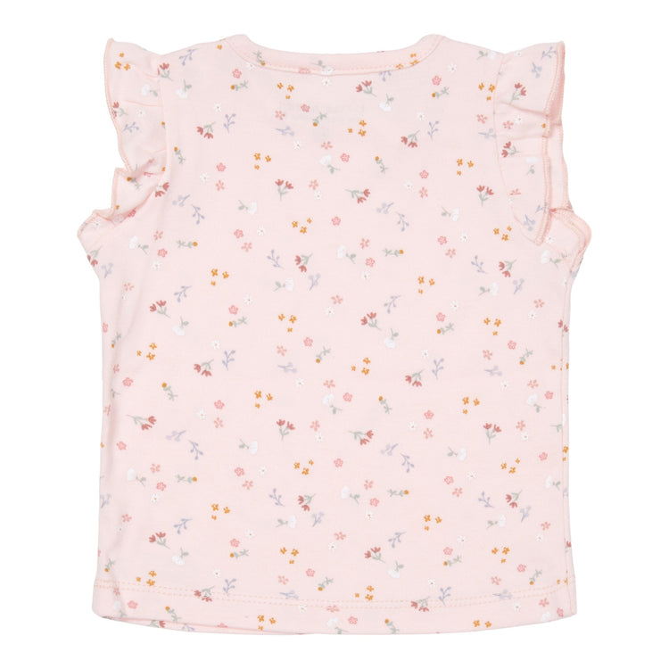 LITTLE DUTCH. T-shirt short sleeves Little Pink Flowers - 74